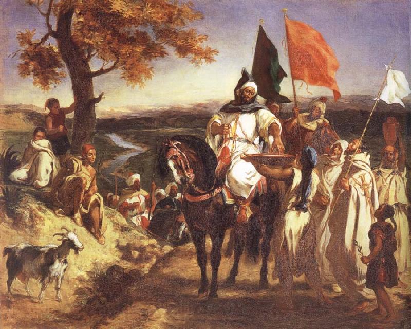 Eugene Delacroix Moroccan Chieftain Receiving Tribute Germany oil painting art